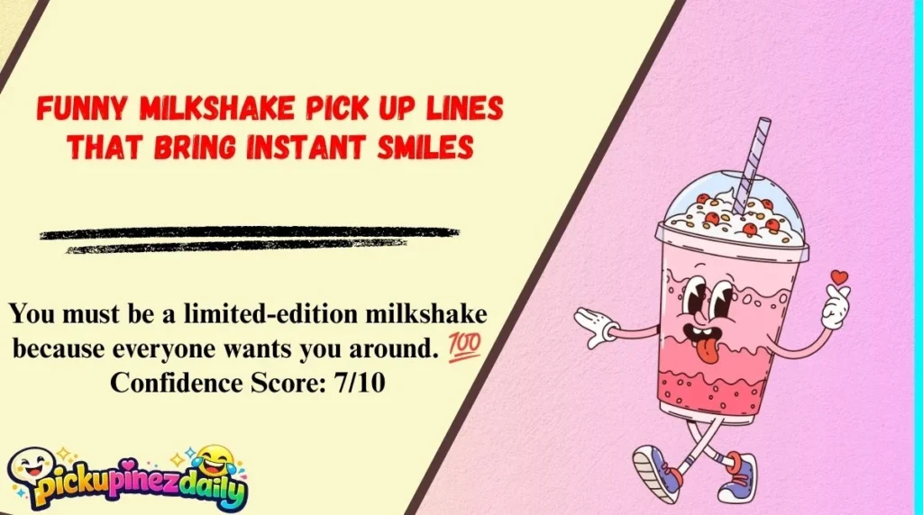 Funny Milkshake Pick Up Lines That Bring Instant Smiles