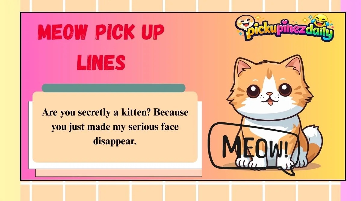 Meow Pick Up Lines