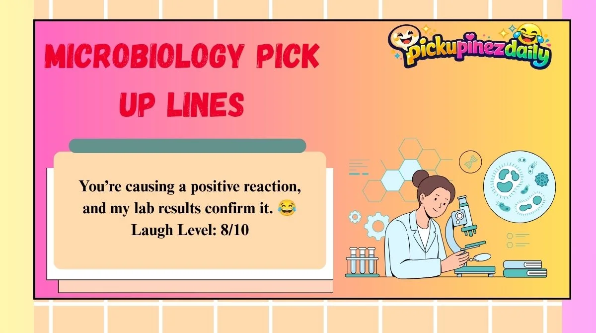 Microbiology Pick Up Lines