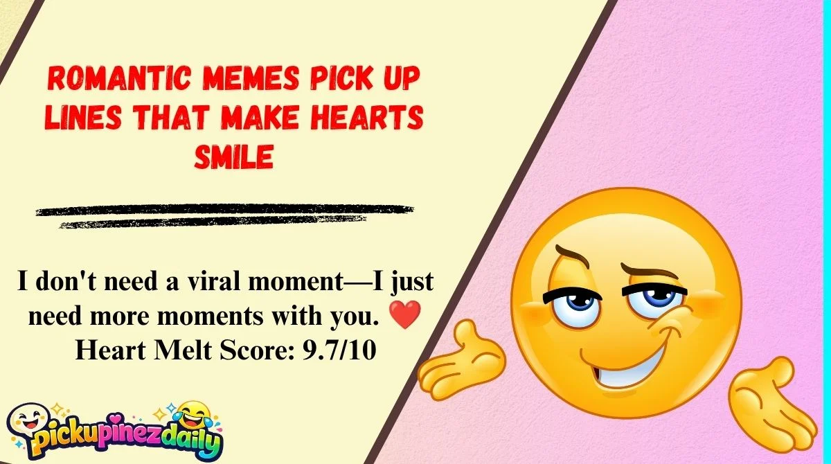 Romantic Memes Pick Up Lines That Make Hearts Smile