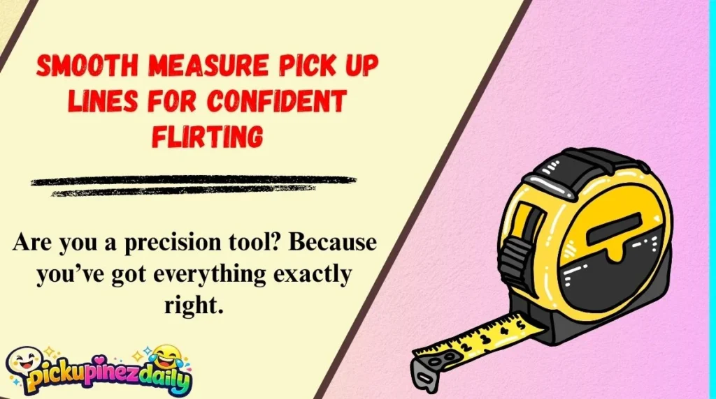 Smooth Measure Pick Up Lines for Confident Flirting