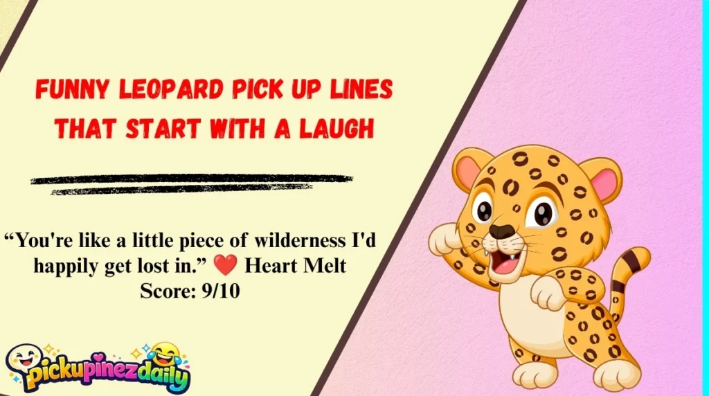 Funny Leopard Pick Up Lines That Start With a LaughFunny Leopard Pick Up Lines That Start With a Laugh