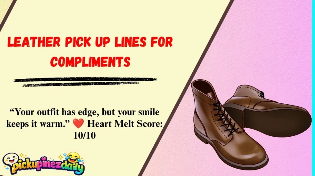 Leather Pick Up Lines for Compliments
