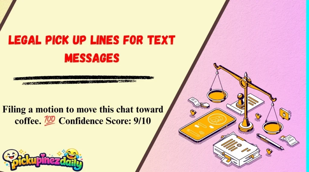Legal Pick Up Lines for Text Messages
