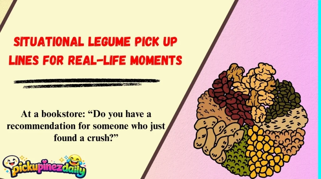 Situational Legume Pick Up Lines for Real-Life MomentsSituational Legume Pick Up Lines for Real-Life Moments