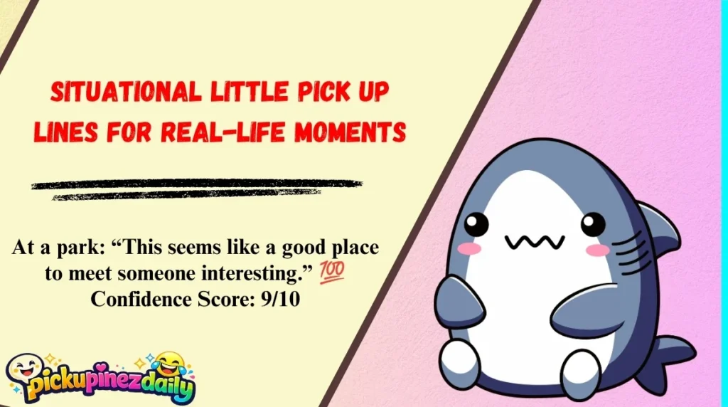 Situational Little Pick Up Lines for Real-Life Moments