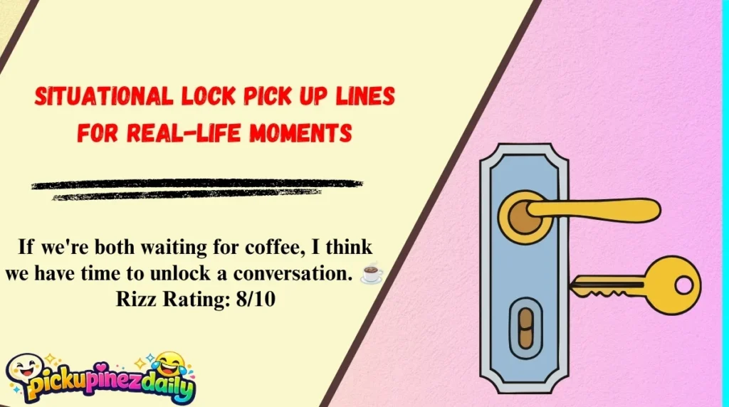 Situational Lock Pick Up Lines for Real-Life Moments