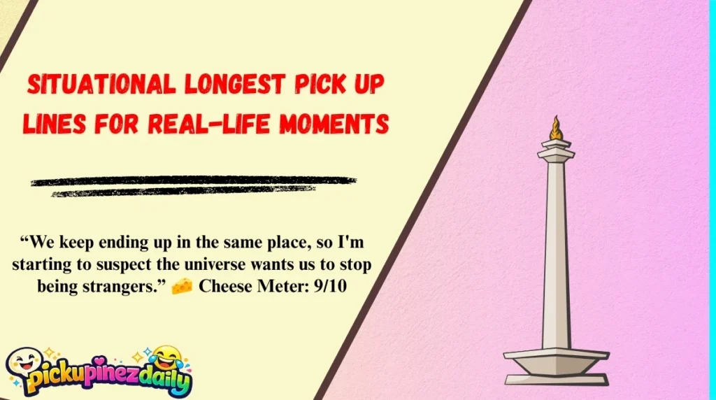 Situational Longest Pick Up Lines for Real-Life Moments