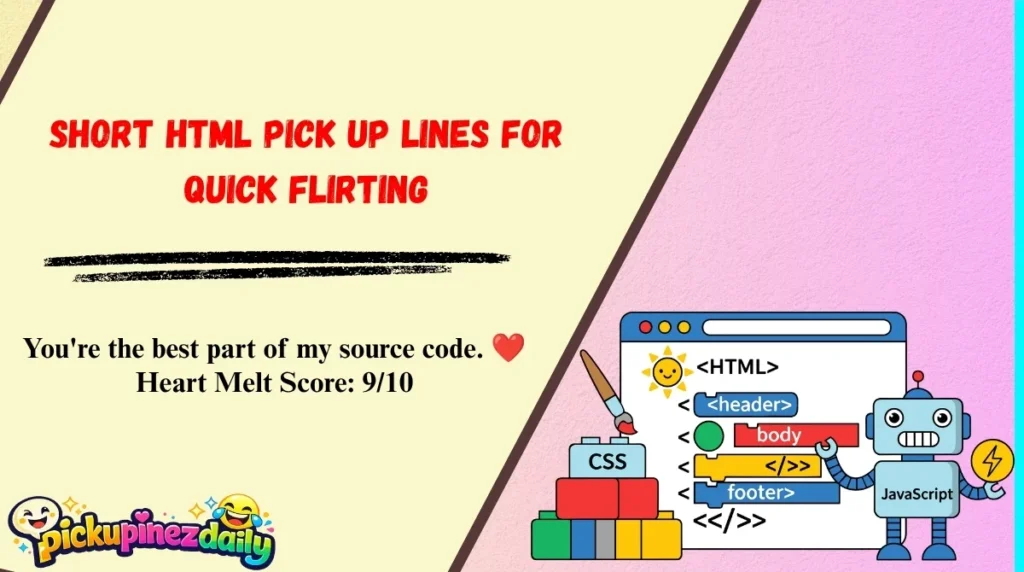 Short HTML Pick Up Lines for Quick Flirting