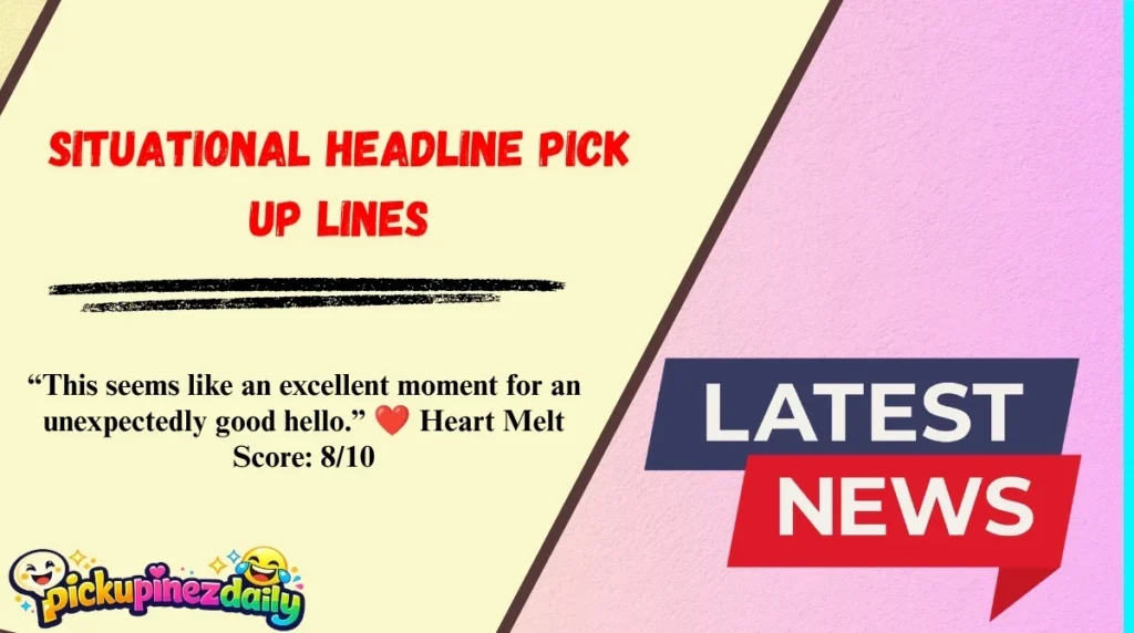 Situational Headline Pick Up Lines