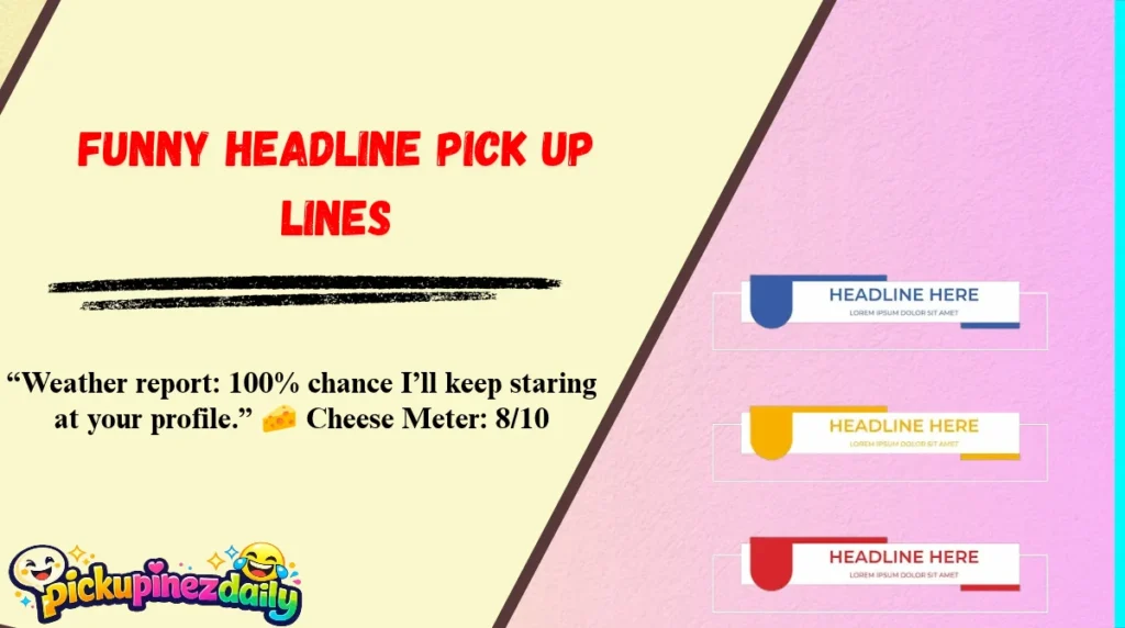 Funny Headline Pick Up Lines
