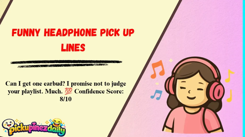 Funny Headphone Pick Up Lines
