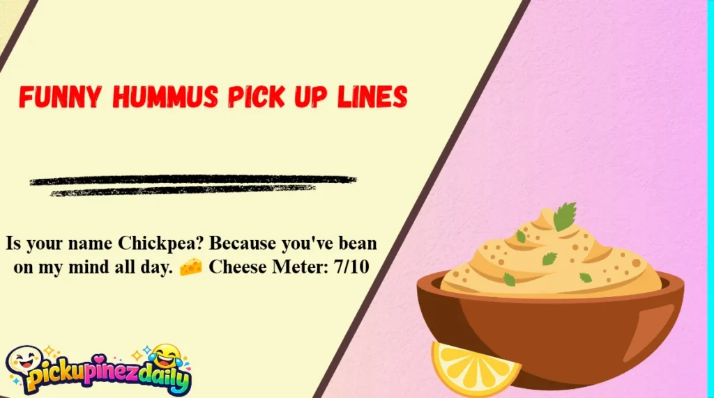 Funny Hummus Pick Up Lines