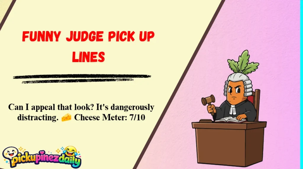 Funny Judge Pick Up Lines