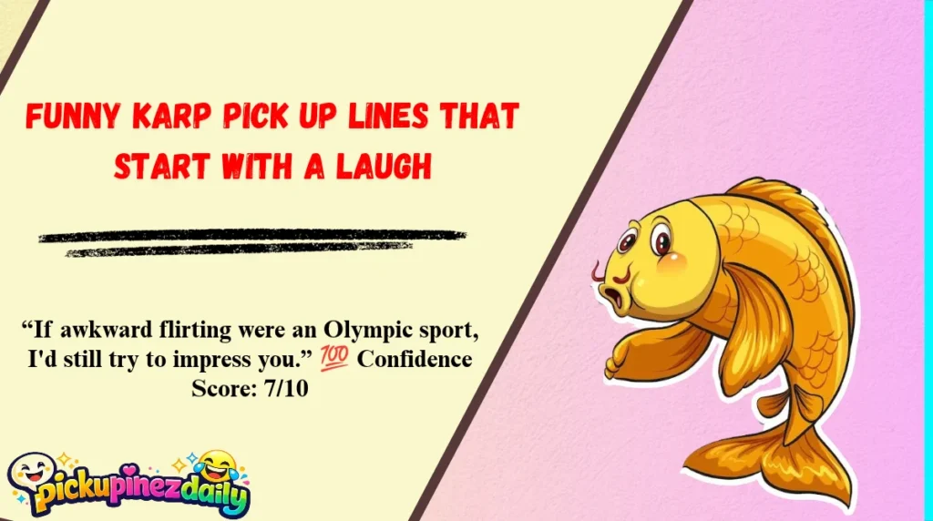 Funny Karp Pick Up Lines That Start With a Laugh