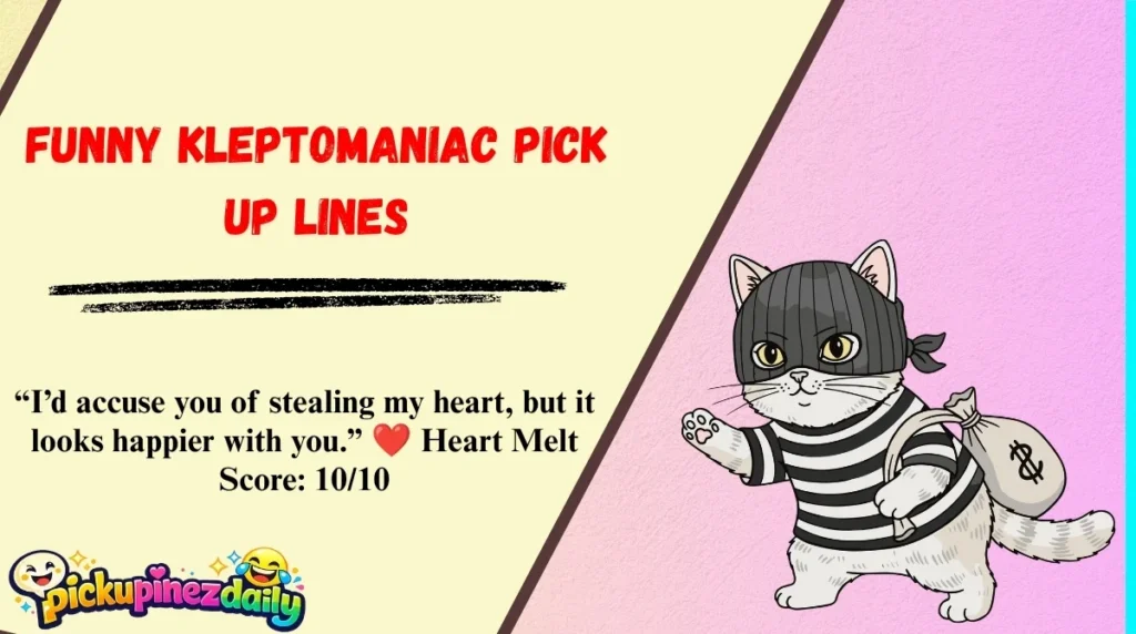 Funny Kleptomaniac Pick Up Lines