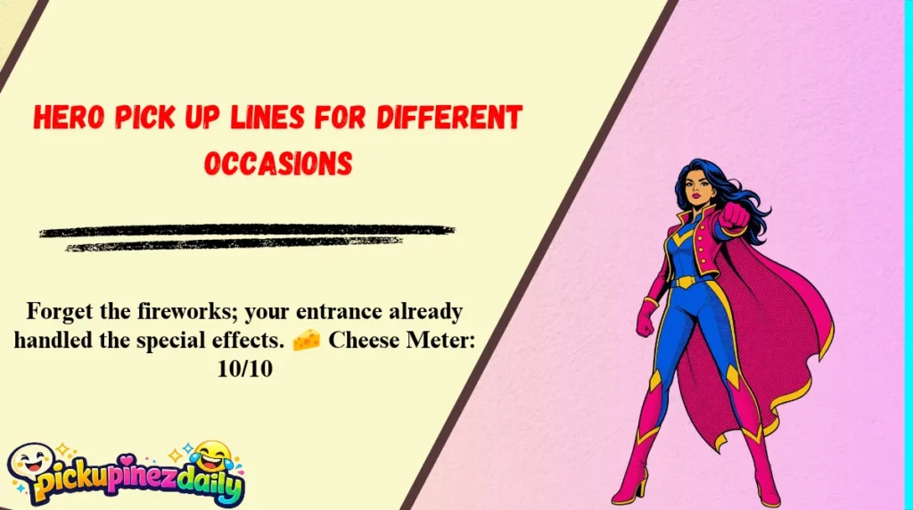Hero Pick Up Lines for Different Occasions