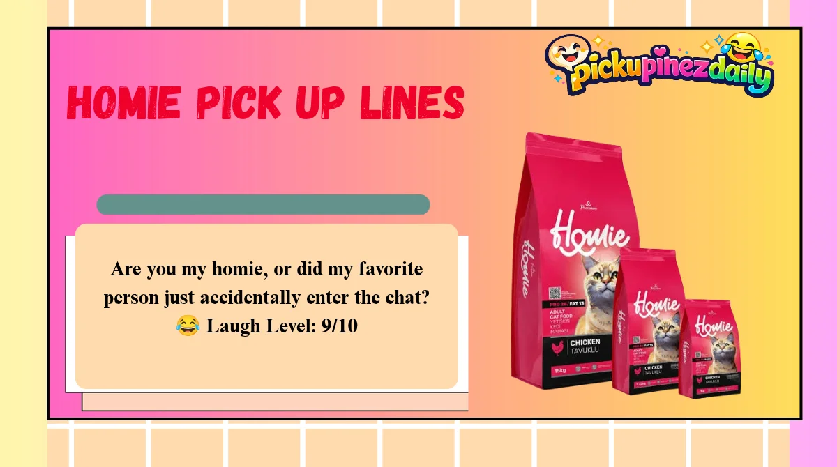 Homie Pick Up Lines