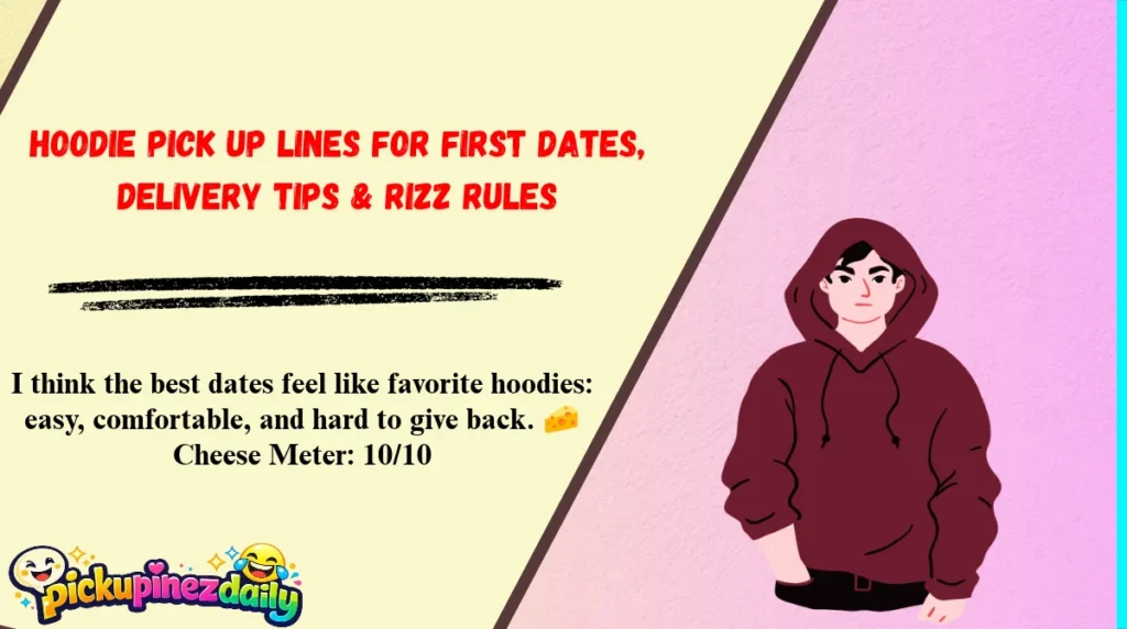 Hoodie Pick Up Lines for First Dates, Delivery Tips & Rizz Rules