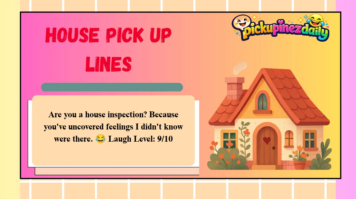 House Pick Up Lines