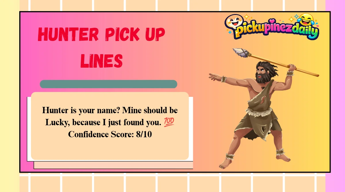 Hunter Pick Up Lines