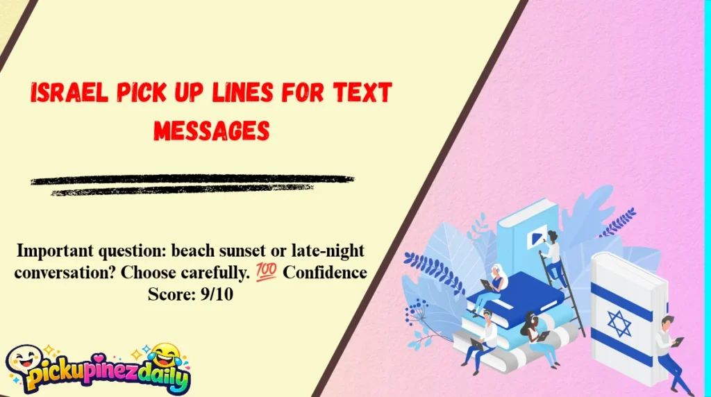 Israel Pick Up Lines for Text Messages