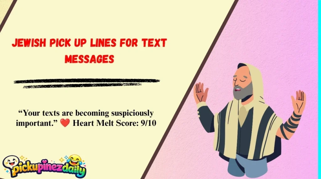 Jewish Pick Up Lines for Text Messages