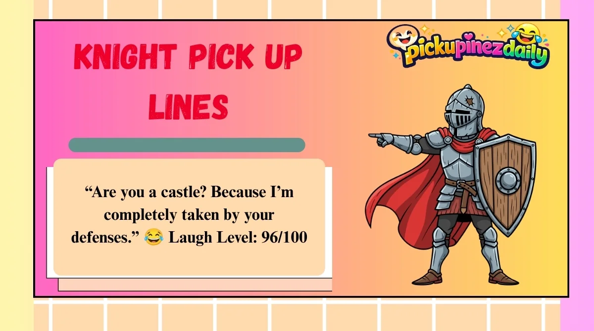 Knight Pick Up Lines