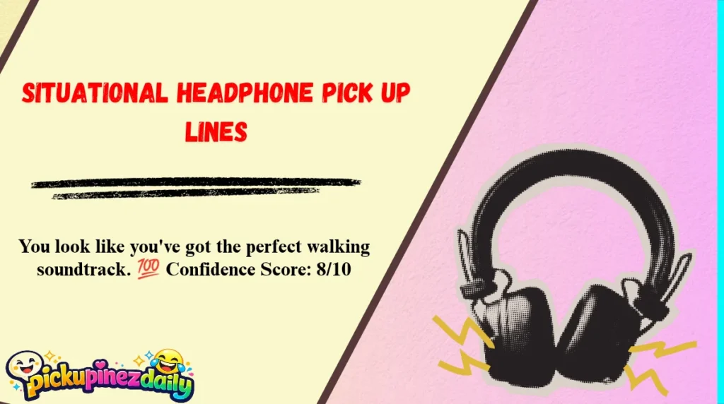 Situational Headphone Pick Up Lines