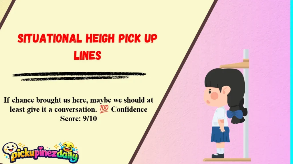 Situational Heigh Pick Up Lines 