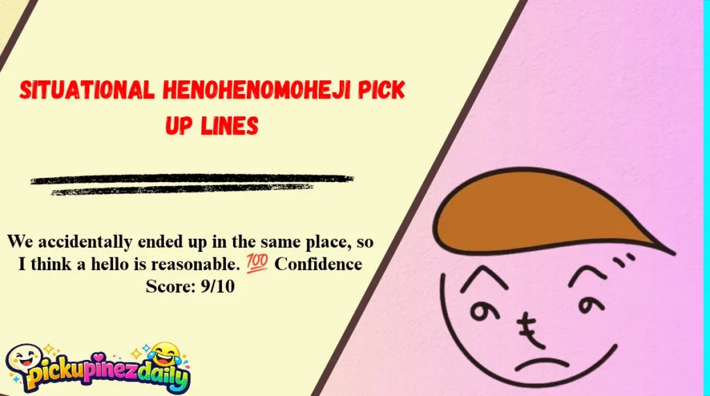 Situational Henohenomoheji Pick Up Lines