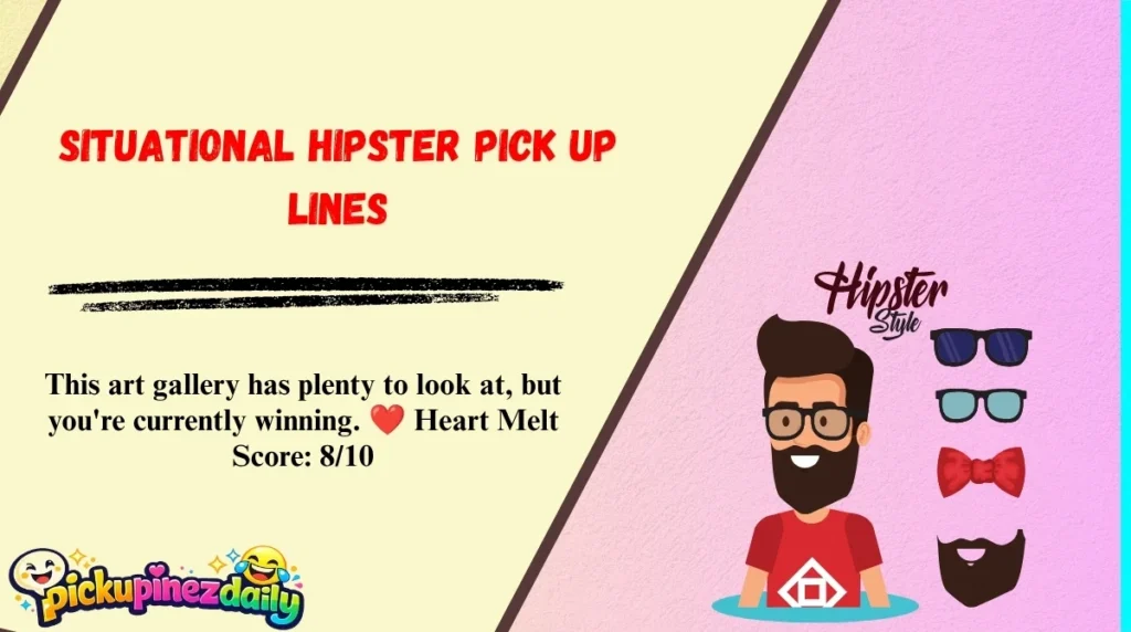 Situational Hipster Pick Up Lines