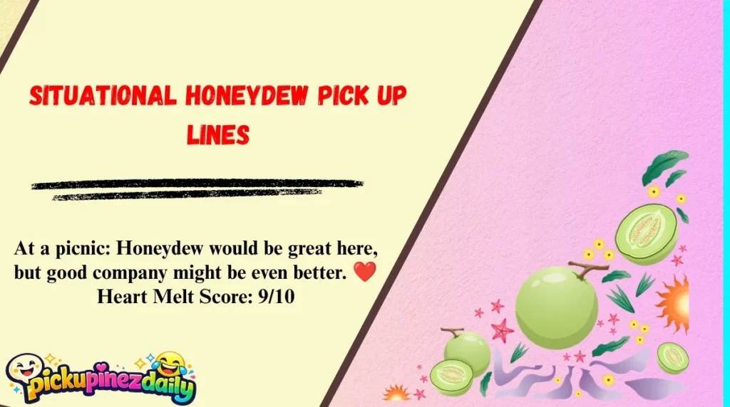 Situational Honeydew Pick Up Lines