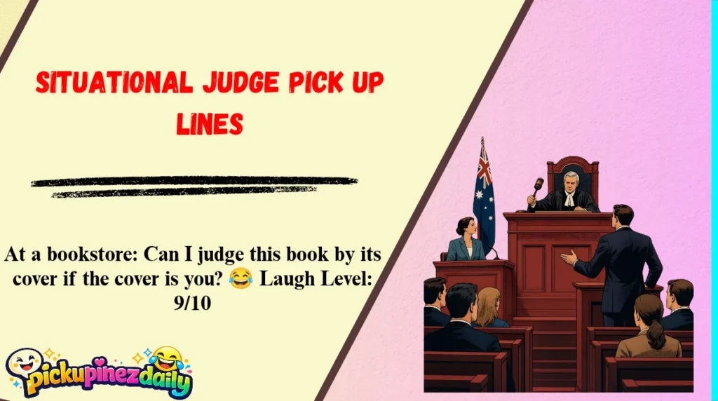 Situational Judge Pick Up Lines