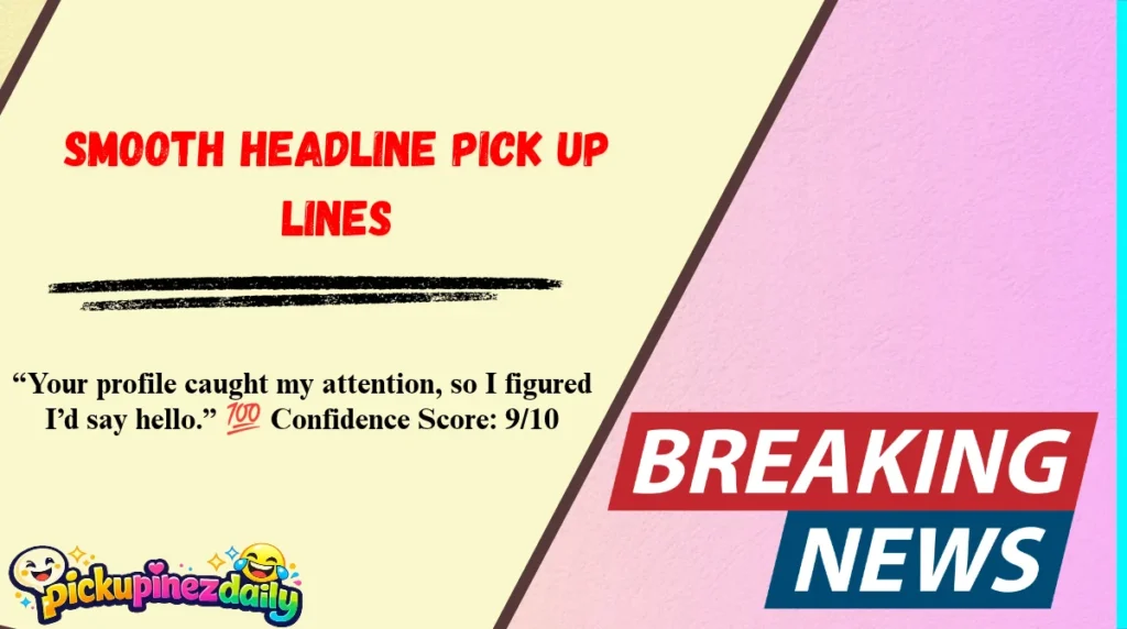 Smooth Headline Pick Up Lines