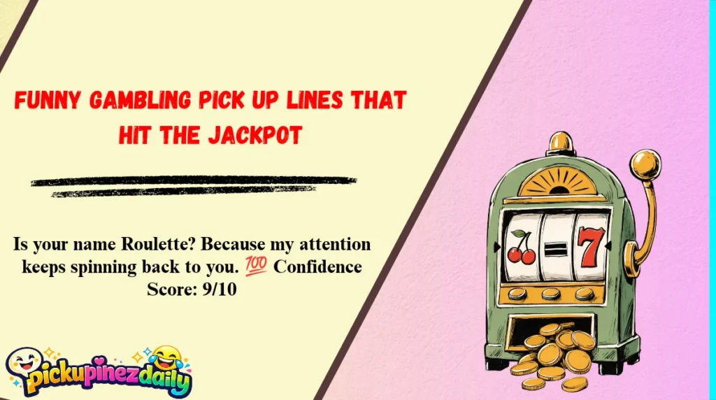 Funny Gambling Pick Up Lines That Hit the Jackpot