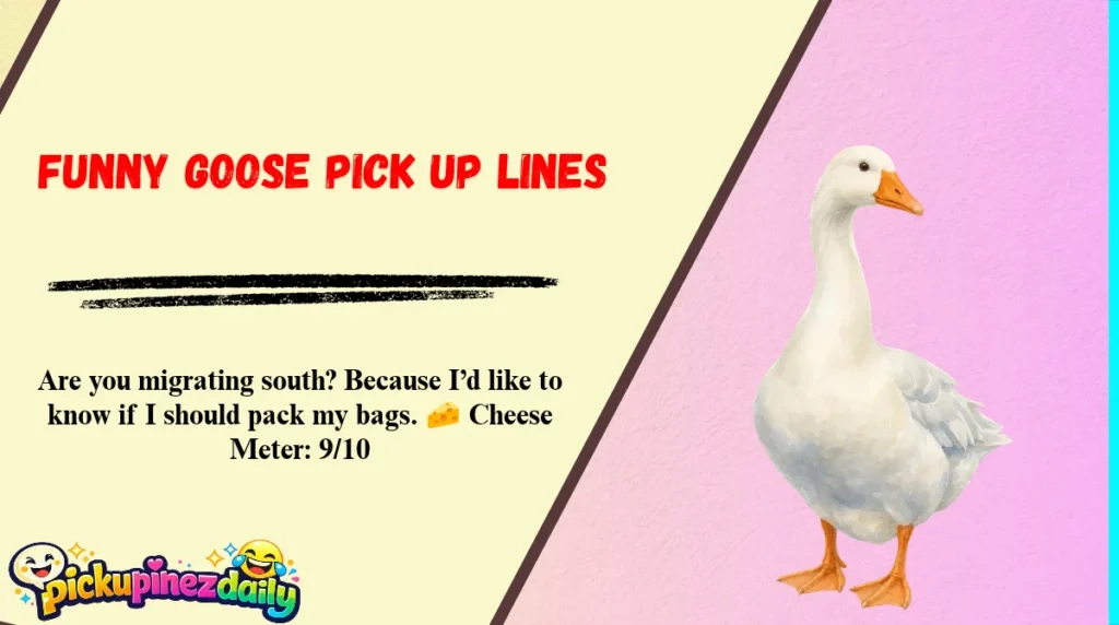 Funny Goose Pick Up Lines