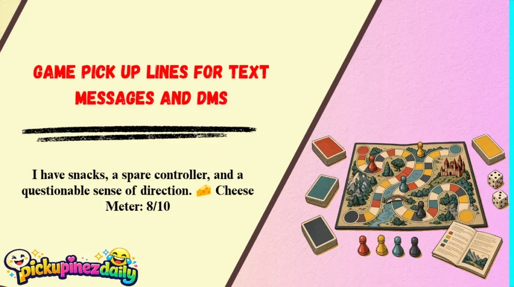 Game Pick Up Lines for Text Messages and DMs