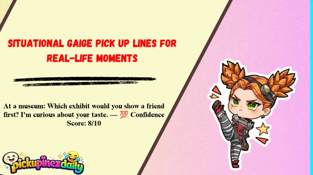 Situational Gaige Pick Up Lines for Real-Life Moments
