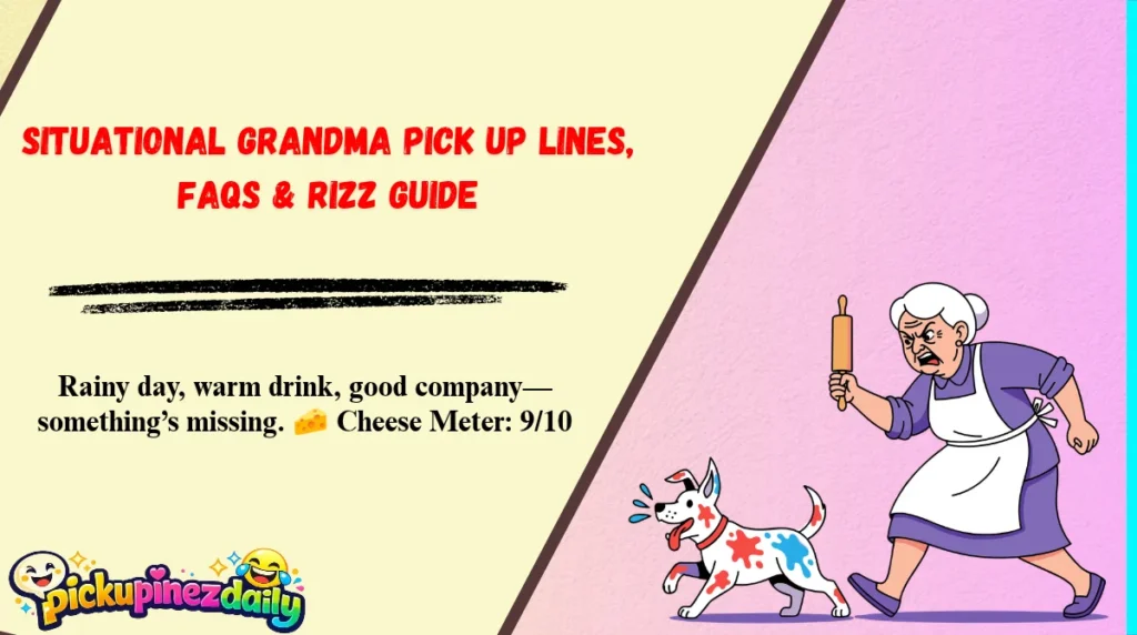Situational Grandma Pick Up Lines, FAQs & Rizz Guide