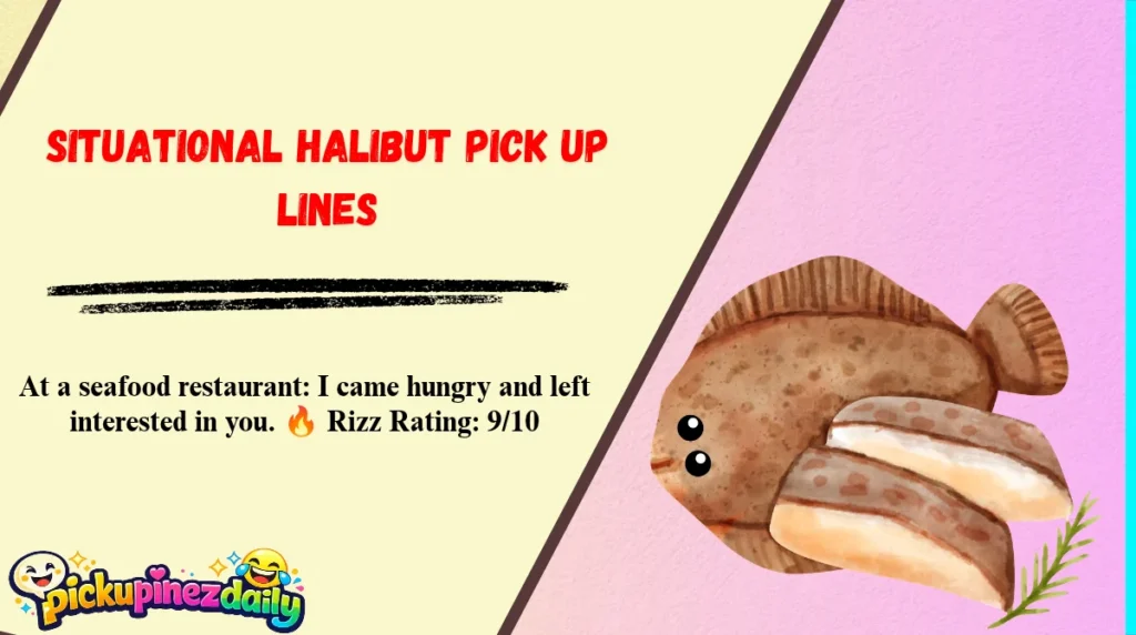 Situational Halibut Pick Up Lines
